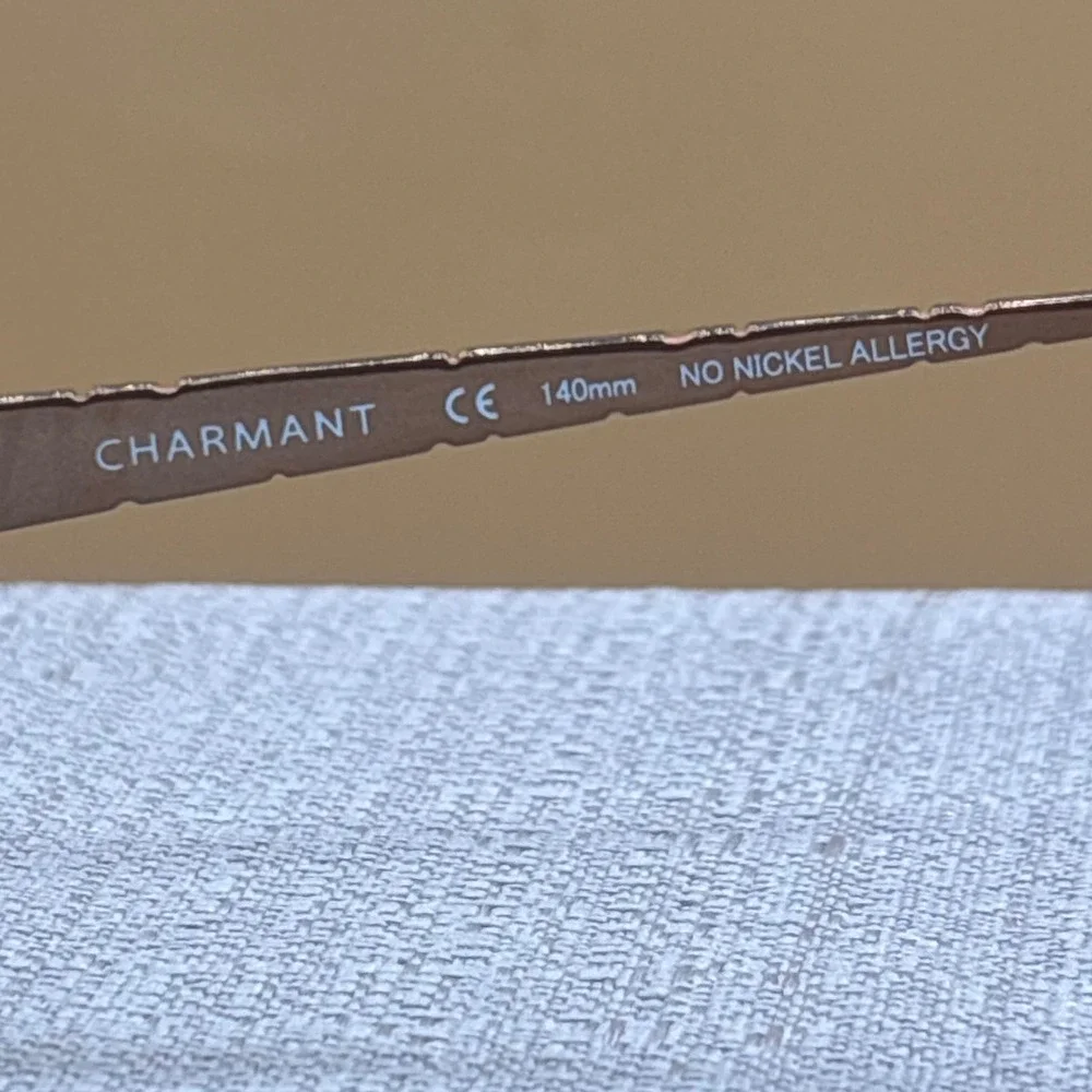 Charmant Eyeglasses Women 52-17-140 Brown Titanium CH10878 BR Librarian-core EX